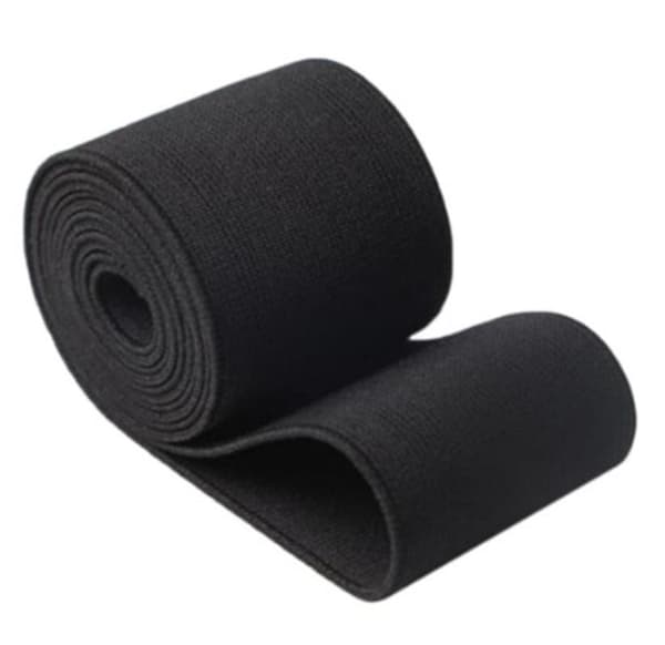 Elastisk bånd 5 meter 40 mm bred svart