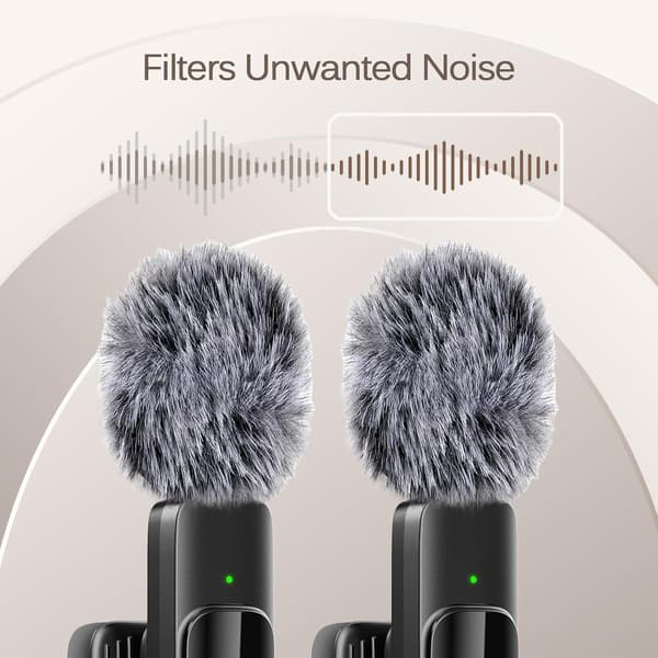 Mini-langallinen mikrofoni, Androidille, videokäyttöön, Mini-langallinen mikrofoni Androidille ja iOS:lle, 360° monisuuntainen