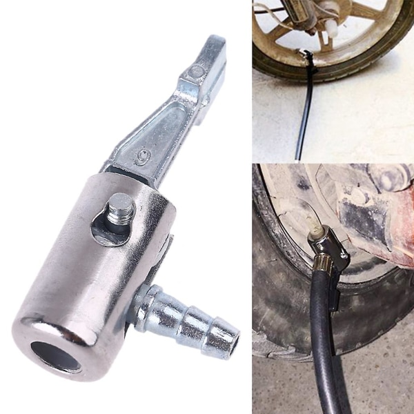 Auto 1/4\" Slangkoppling Luftchuck Mässing Däckpump Lås Luftkompressor Koppling
