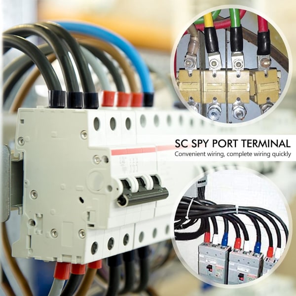 120 delar Crimp Terminal Kit Bil Elektriska terminaler med Crimp Batteri terminaler SC Connector Outline Mun och isoleringsstövlar