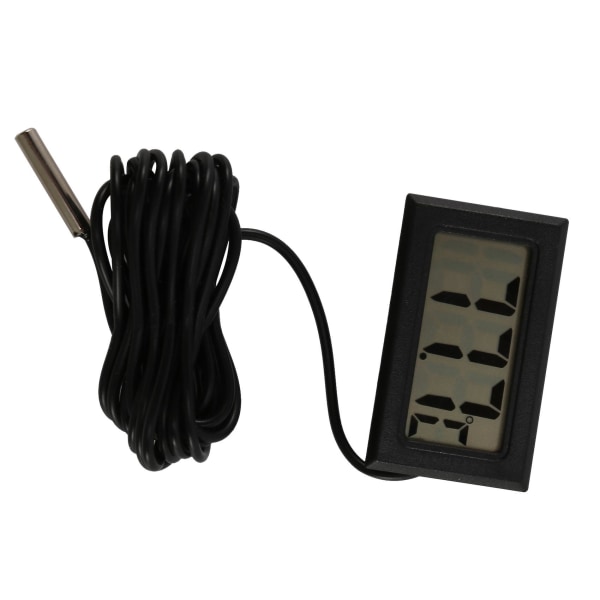 Digital LCD-termometer -40 grader Celsius + 110 grader Celsius Temperaturmätare Temperaturmätare, 2 meter