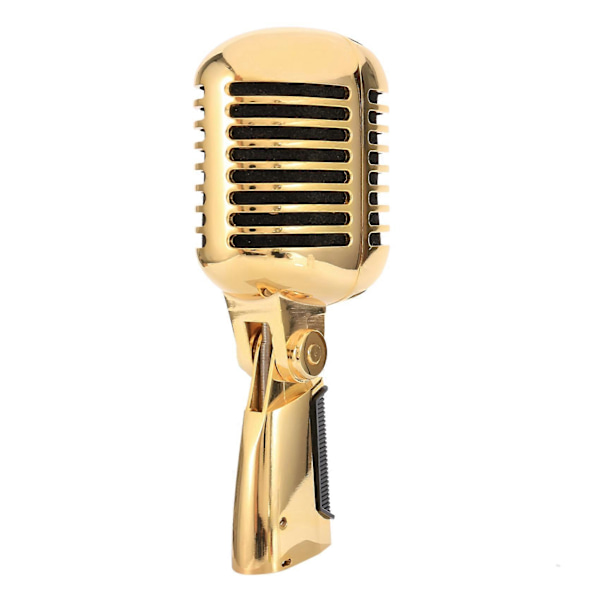 Profesjonell Kablet Vintage Klassisk Mikrofon (Gull)