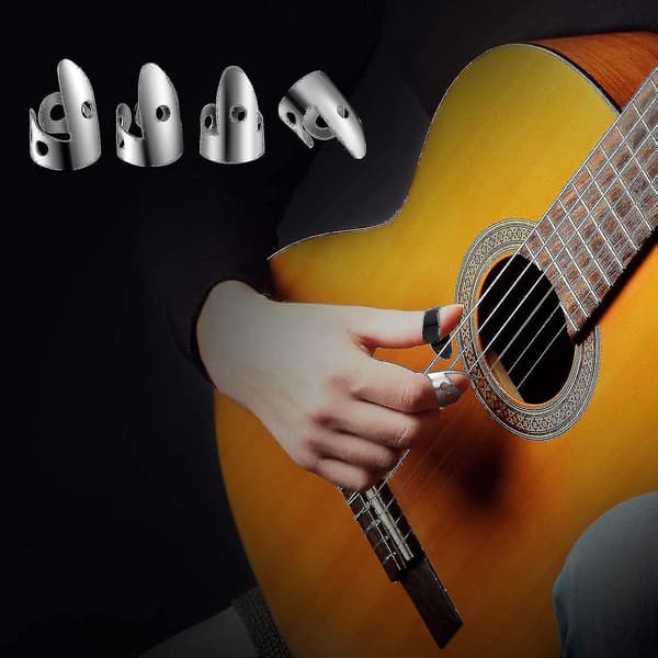 12-pack Stål Fingerplock för Gitarr, Banjo och Andra Instrument