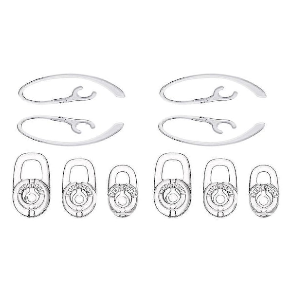 10x Silikonørepropper med 360 graders roterende ørehage til Plantronics M70