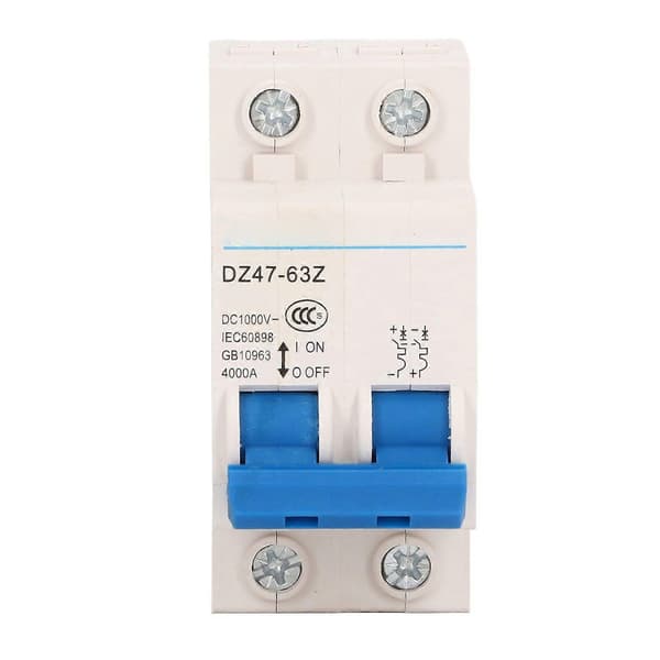 Högkvalitativ DZ47-63Z DC1000V DIN-skena typ liten DC-brytare segment