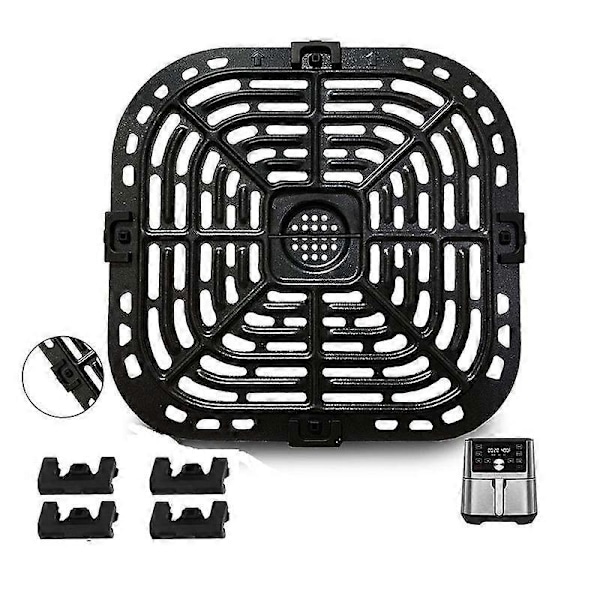 Grillplade til Instants Plus 6QT Air Fryers, Kvadratisk Grillpande