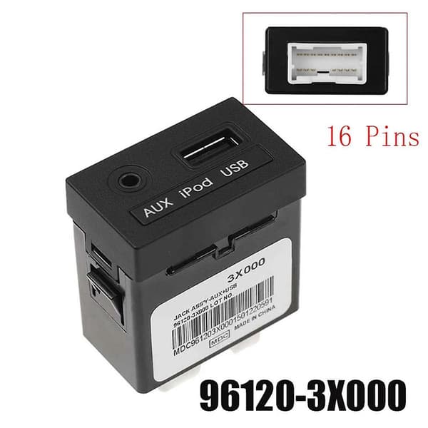 961203X000 Bil 16 Pins Audio Interface USB Læser AUX til Adapter til 2011-2013 96120-3X000