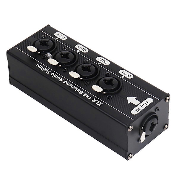 XLR 1x4 Balansert Lydsplitter Lydsignalsplitterboks