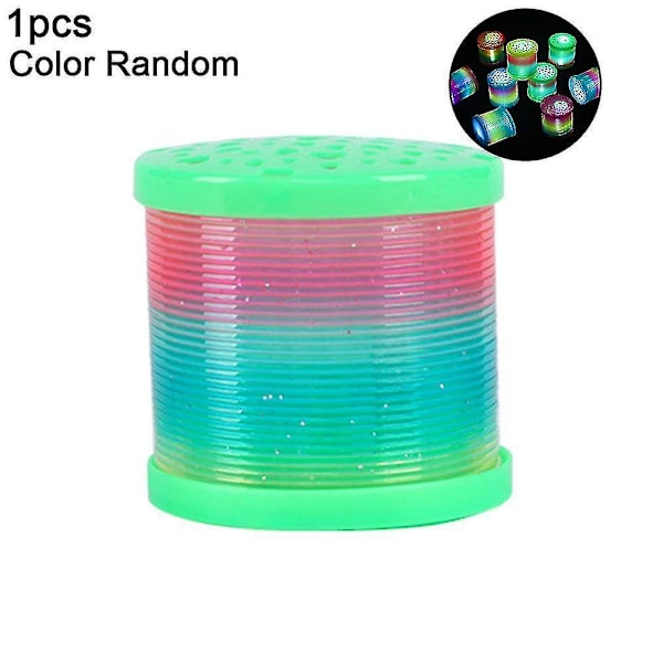 Glow In Dark Walking Rainbow Spring Toy Kid Magic Luminous Slinky Rainbow - XC