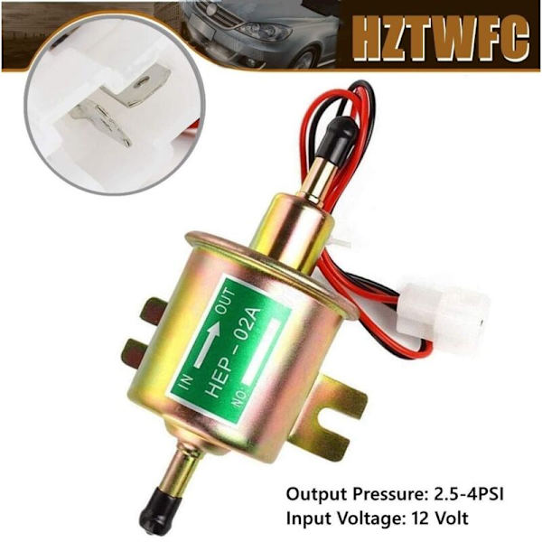 HEP02A Universal elektrisk bränslepump Lågspänning 12V