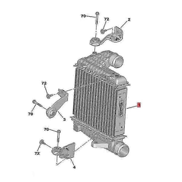 Intercooler-brakett for 308 408 1.2THP s202412121457
