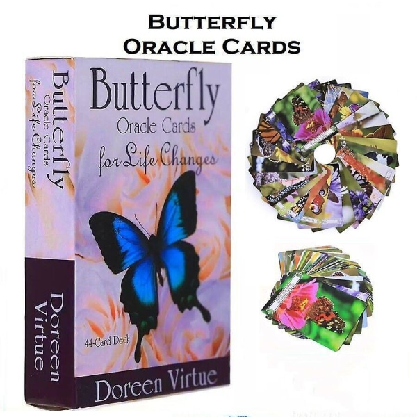 Butterfly Oracle Cards: 44 Cards Tarot Deck Engelsk version Divination Oracle