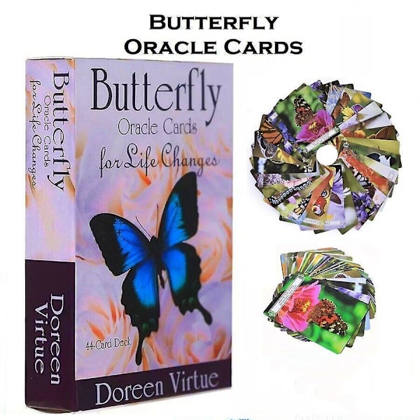 Butterfly Oracle Cards: 44 kort Tarot Deck Engelsk Version Divination Oracle