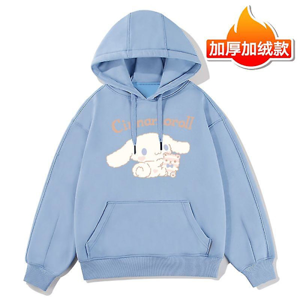 Kawaii Sanrioes Anime Cinnamoroll Cartoon Barnkläder Tröja Med Luva Barn Långärmad Pullover Toppar Baby Flicka Pojke Kläder Rock