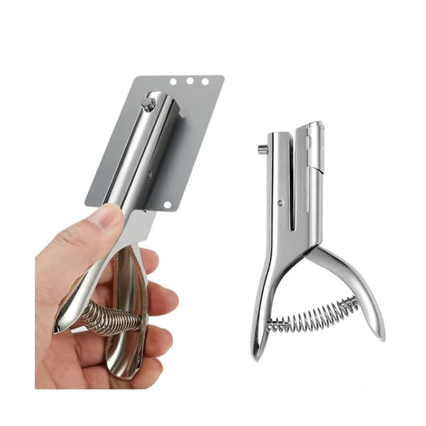 Enkelthullsstans 3mm Rund Hullstans Bærbar Hånd - Lang Hullstans