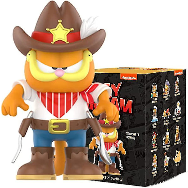 Pop Mart Garfield Dream Series - 1 st blindbox leksakslåda bulk populär samlarobjekt slumpmässig konstleksak heta leksaker söt figur kreativ present, till jul födelsedag