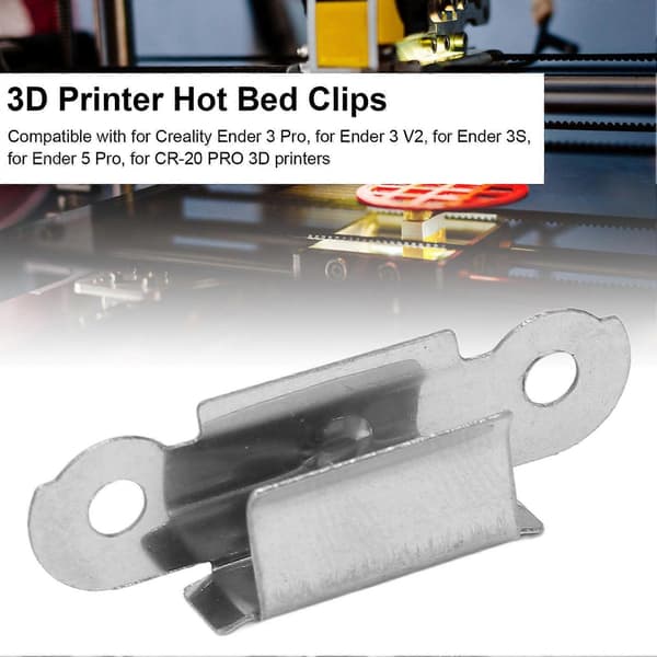 Højkvalitets 16 STK 3D-printerklemmer 3D-printer fastgørelsesklemmer varmt seng glas