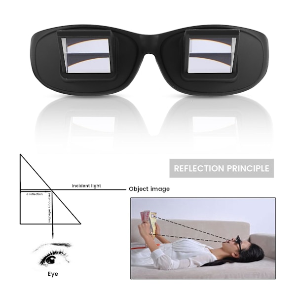 Periskopglasögon Horisontell Vision I Sängen Läsning Ligg Lazy Holder