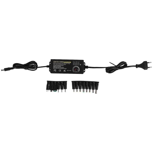 24V3A 72W Universal Strømforsyning, AC til DC 3V-24V Adapter Justerbar Strømadapter med LED Spænding