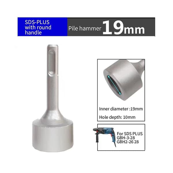 SDS Plus jordspydsdriver til borehammere Metal, jordspyd bits driverfatning til GBH-3