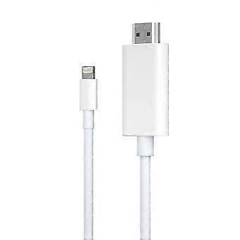 2025 Lightning till HDMI-kabel för iPhone/iPad 1080P HD Skärmspeglingsadapter Stöder iOS 11.0+