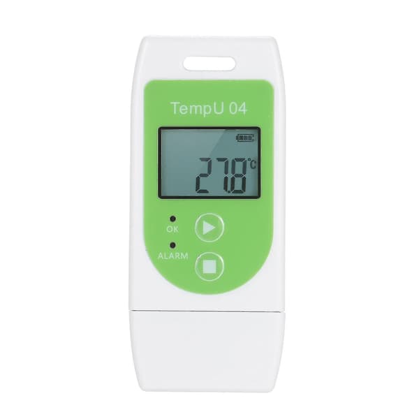 Datalogger til temperatur med 32.000 registreringer, USB, genanvendelig, multifunktionel