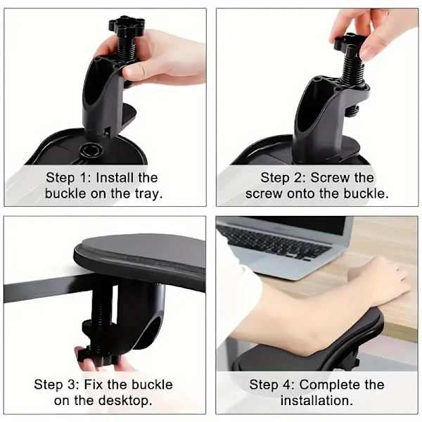 1. Ergonomisk Datorarmstöd - Omedelbar Smärtlindring, Förbättrad Komfort för Tangentbord & Mus