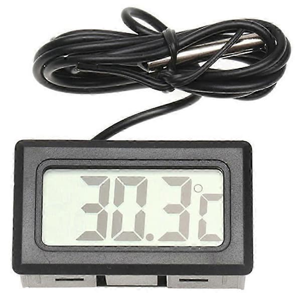 Bil Indvendig Termometer Digital LCD Display Akvarium Temperatur Måler Værktøj