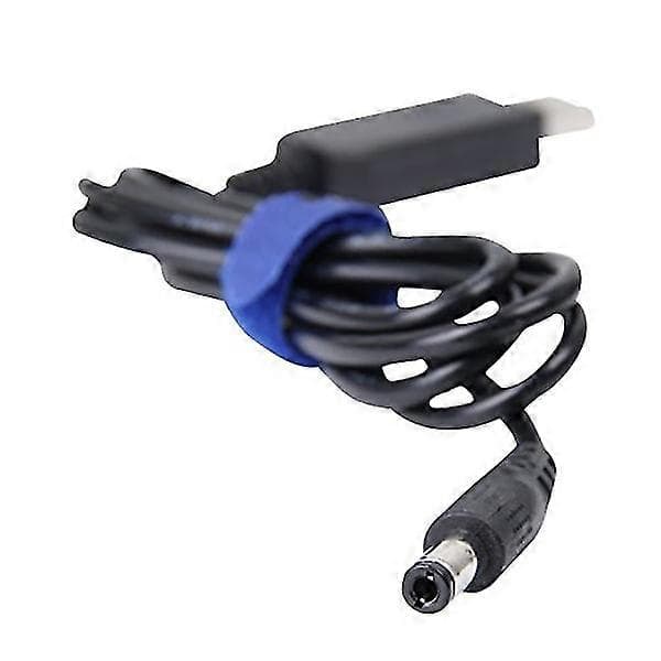 5V - 9V USB - DC Muunninkaapeli - 1m Pituus, 5.5x2.1mm DC Uros