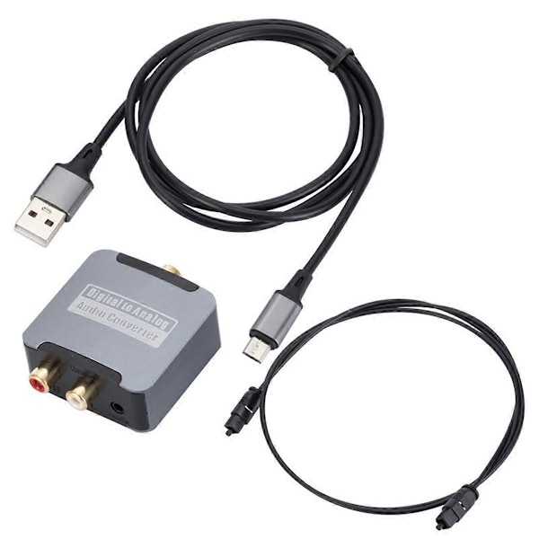 Digitaalinen optinen kuitu koaksiaali audio muunnin TV SPDIF - 3,5 mm Lotus Audio digitaali-analogiseksi dekooderi