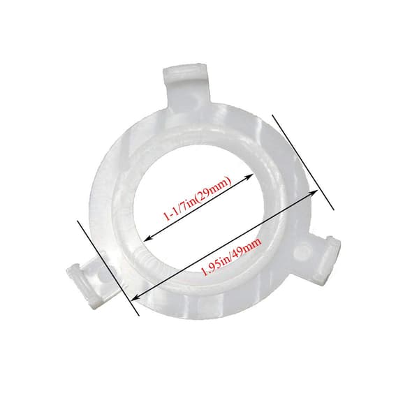 5-pak, lampeskærmsreduktionsring, E27 til E14 adapterkonverter, belysningstilbehør, 49 mm til 29 mm, hvid