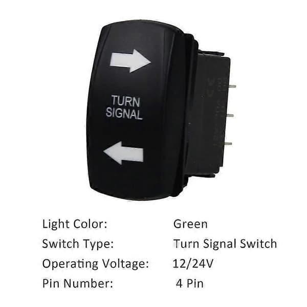 12V Universal 3-tråds Blinkrelæ med Blinklysafbryder LED Lys Blinkrelæ til Båd