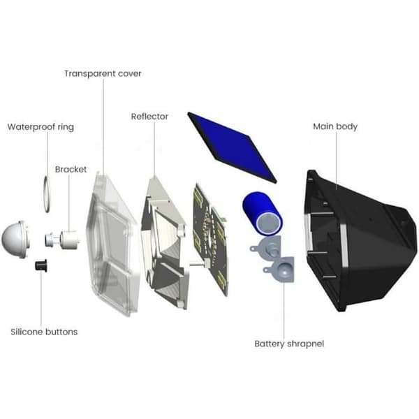 Vegglys - YYV - 40 LED - Solcelledrevet - Bevegelsessensor - Hage
