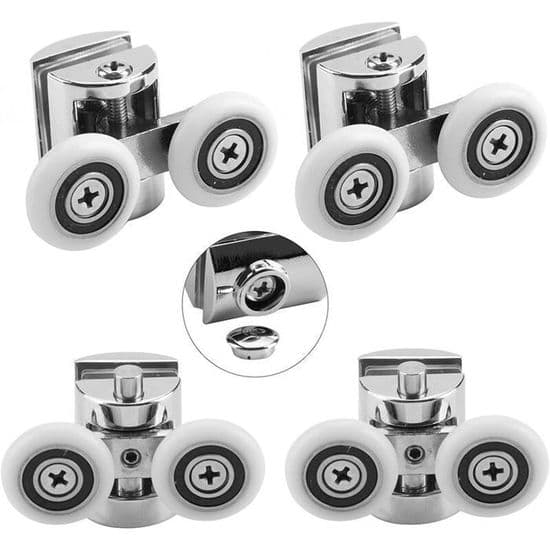 Dobbelthjul - YYV - Sett med 4 - 23 mm - Sinklegering - Flere farger