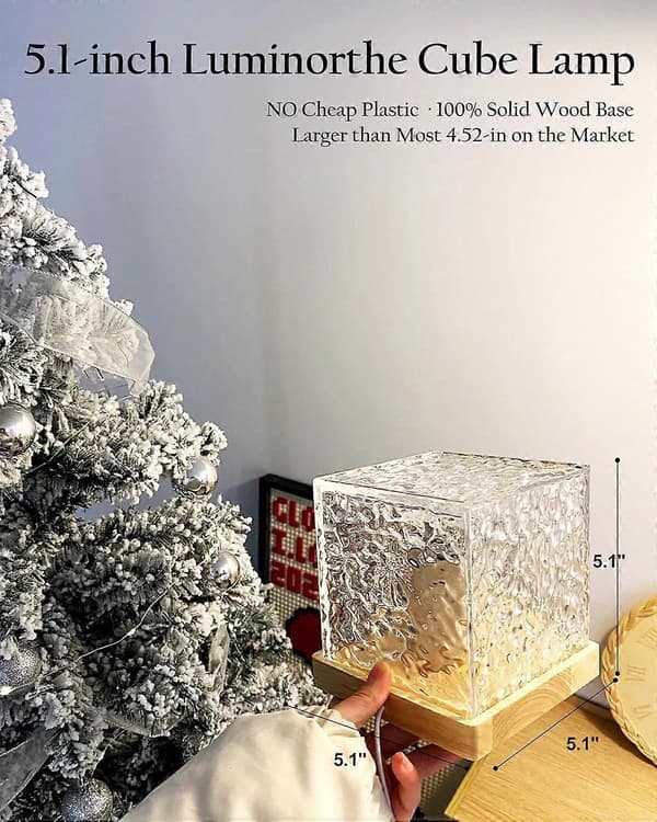 Cube Lampe, Ledningsforbundet Nordlys Cube Ocean Wave Projektor Lys Aurora Glow