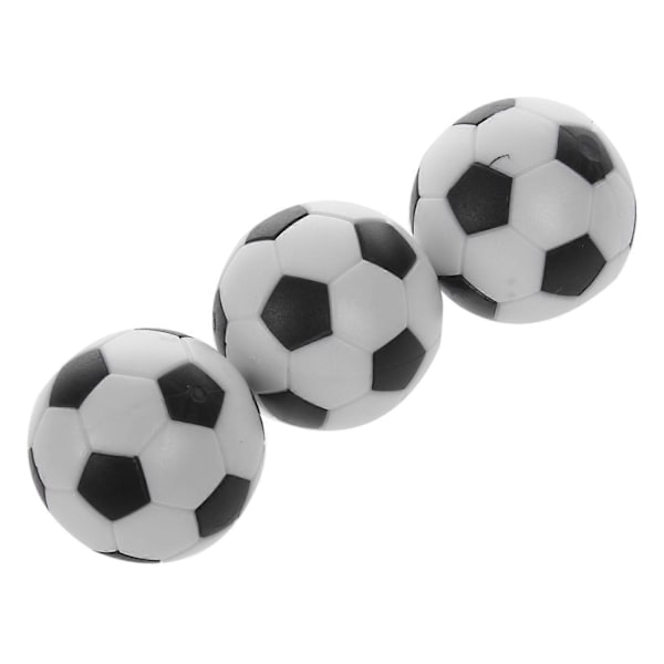 5x Plastik 32mm Fodbold Indendørs Bordfodbold Udskiftningsbold Sort+hvid