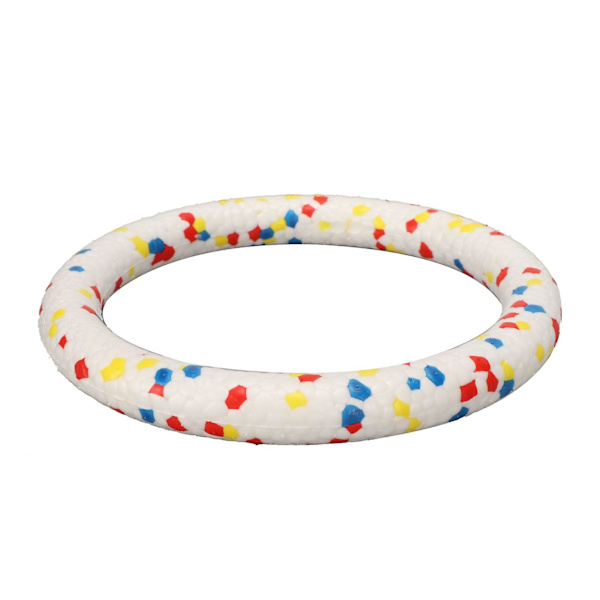 Hundleksak Flygande Ring Flytande Interaktiv Elastisk ETPU Bitresistent Flygande Diskar Ring Leksak för Hund