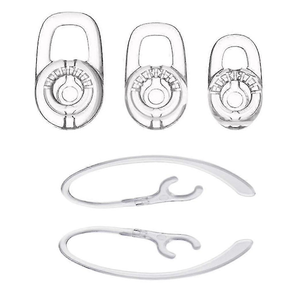 10x Silikonørepropper med 360 graders roterende ørehage til Plantronics M70