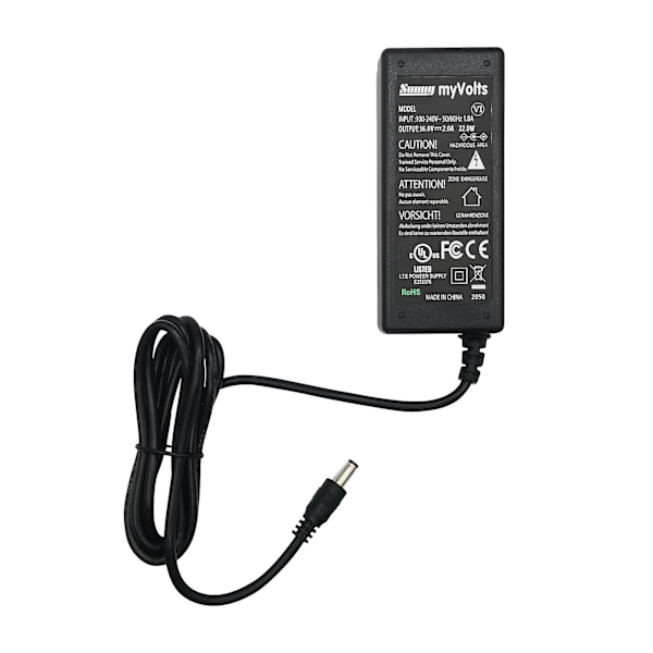 16V myVolts erstatning strømforsyning kompatibel med Yamaha PSR-A2000, PSR-S950 Keyboard