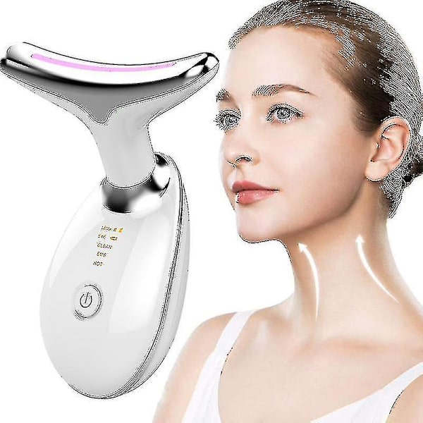 Hals- og Ansigts Skønheds Enhed LED Foton Terapi Hudstramning Reducer Dobbelt Haka Anti Rynker Fjern Løft Massager Hudpleje Værktøjer