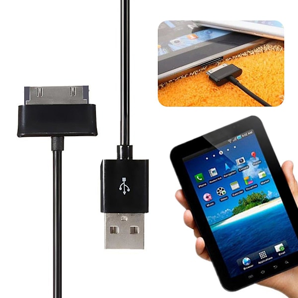 Usb-latauskaapeli Samsung Galaxy Tab2 Gt-p3113ts -tabletille P3110 P3100 P5100 P5110 P6200 P7500 N8000 P6800 P1000 Tietojen synkronointikaapeli