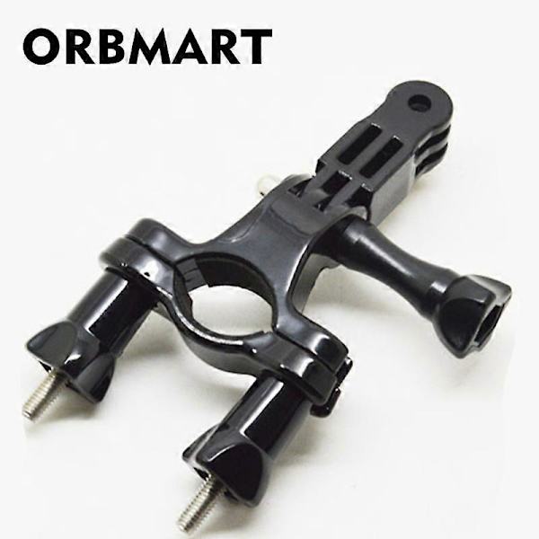 ORBMART Pyörän Ohjaustangon Polkupyörän Satulaputken Tolppakiinnike Adapteri + Kolmisuuntainen Säädettävä Kääntövarsi GoPro SJCAM SJ4000 SOOCOO Kameralle