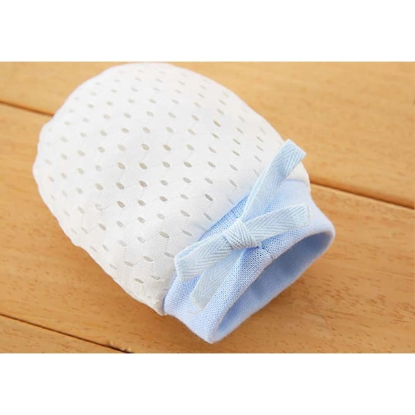 6-pack Baby Mesh Handskar Bomull Anti-Rep Vantar för Unisex (3 Färger/0-6 Månader)