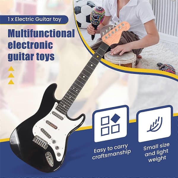6-strängad elektrisk gitarr för barn, musikinstrument, leksaker för barn