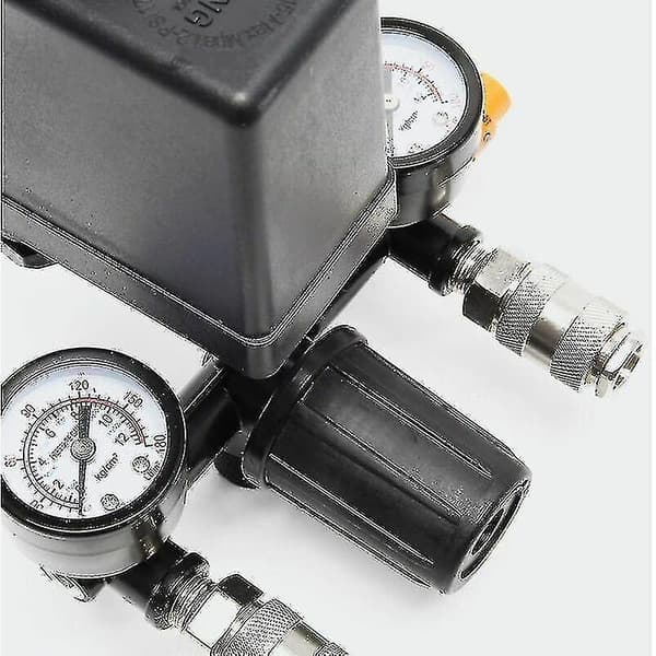 Trykregulator med trykføler til kompressor Trykføler med 2 display