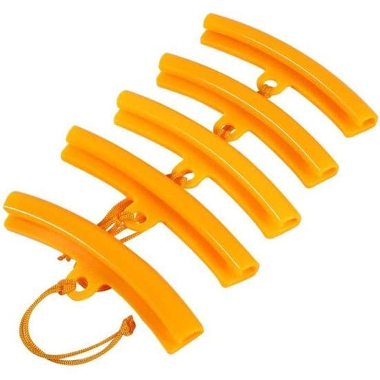 5 PZCC orange fälgskydd/kantskydd i legering för däckbyte