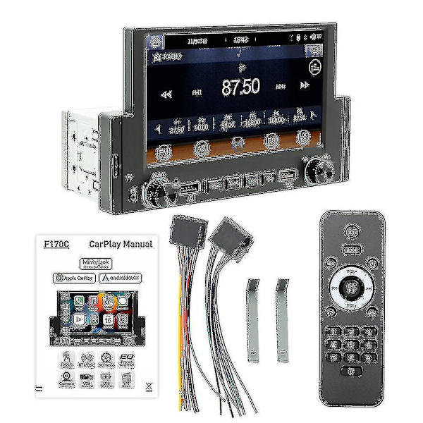 1din 6,2 tuuman näytöllä varustettu Carplay Android-auto Radio Auton stereot Bluetooth Mp5 soitin 2usb Fm-vastaanotin Hea