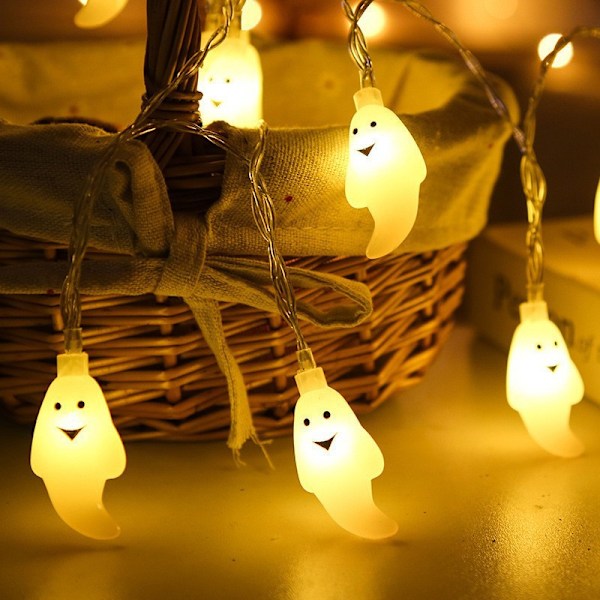 Halloween Bat Lys, Græskar Bat Dekorative Lys, 20 LED Halloween Dekorationslys, Halloween Lysstreng