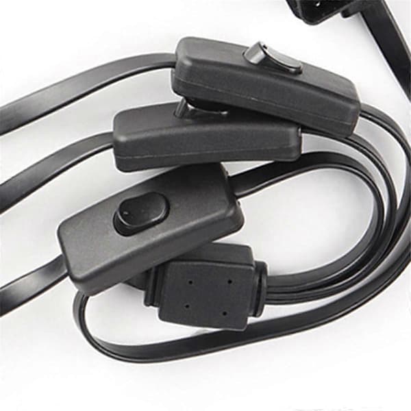 OBD2 Splitter Forlænger 1 til 3 med Switch Y Kabel Han To Port til Hun GPS Auto Diagnostisk Conne