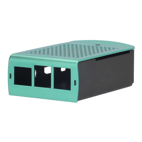 Højkvalitets Raspberry Pi Aluminium Legering 2/3 Generation B+ Kølelegeme Kabinet Chassis Grøn